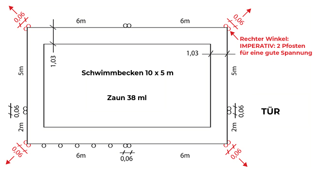 Montageplan Beethoven Prestige Zaun