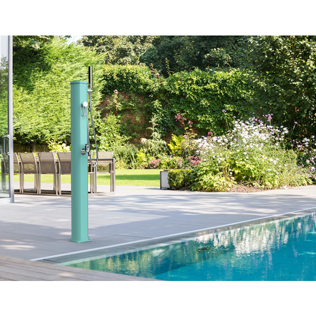 Berlan Solardusche 18 Liter - Garten Dusche Mit 2-teiligem Rohr Bis 60°C