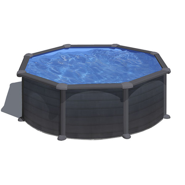 Runder Granada Pool von Gre Graphitimitat KITPR358GF