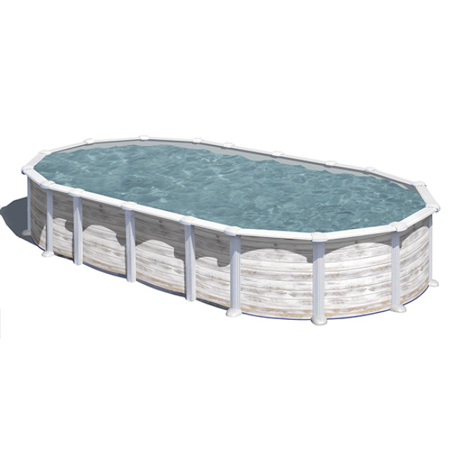 Ovaler Island Pool