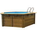 Holzpool Violette Sunbay-Serie kreisförmig