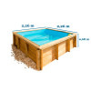 Abmessungen Massiv Holzschwimmbecken Baby Junior