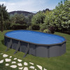 Piscina Antracita ovalada Gre 132 cm