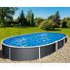 Azuro Plus ovale Graphit-Pool erhöht
