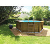 Holz-Schwimmbecken Gre Vanille