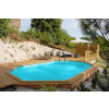 Holzpool Sunbay Safran Auβen - 1