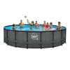 Elite Wicker Dark Plus Ø5,49 x 1,32 m Familienpool