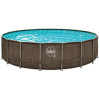 Elite Wicker Dark Plus Pool Ø5,49 x 1,22 m