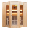 Frontansicht der Dampfbad-Sauna Zen für 4 Personen