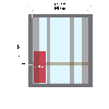 Frontalplan Zen Dampfsauna für 4 Personen 
