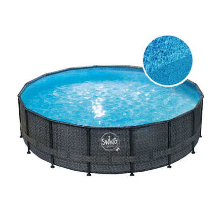 Pool Elite Wicker Dark Ø4,88 x 1,22 m