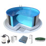 Pool Runde eingelassene Ibiza 4,6 x 1,35 m Komplettset
