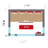 Zeichnung Grundriss Infrarot Sauna Apollon 3/4 Sitzplätze