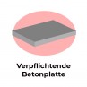 Verpflichtende betonplatte