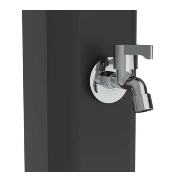 Mini-Solardusche Alba Gre Fußwaschhahn