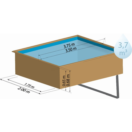 Planen Holzpool Lemon