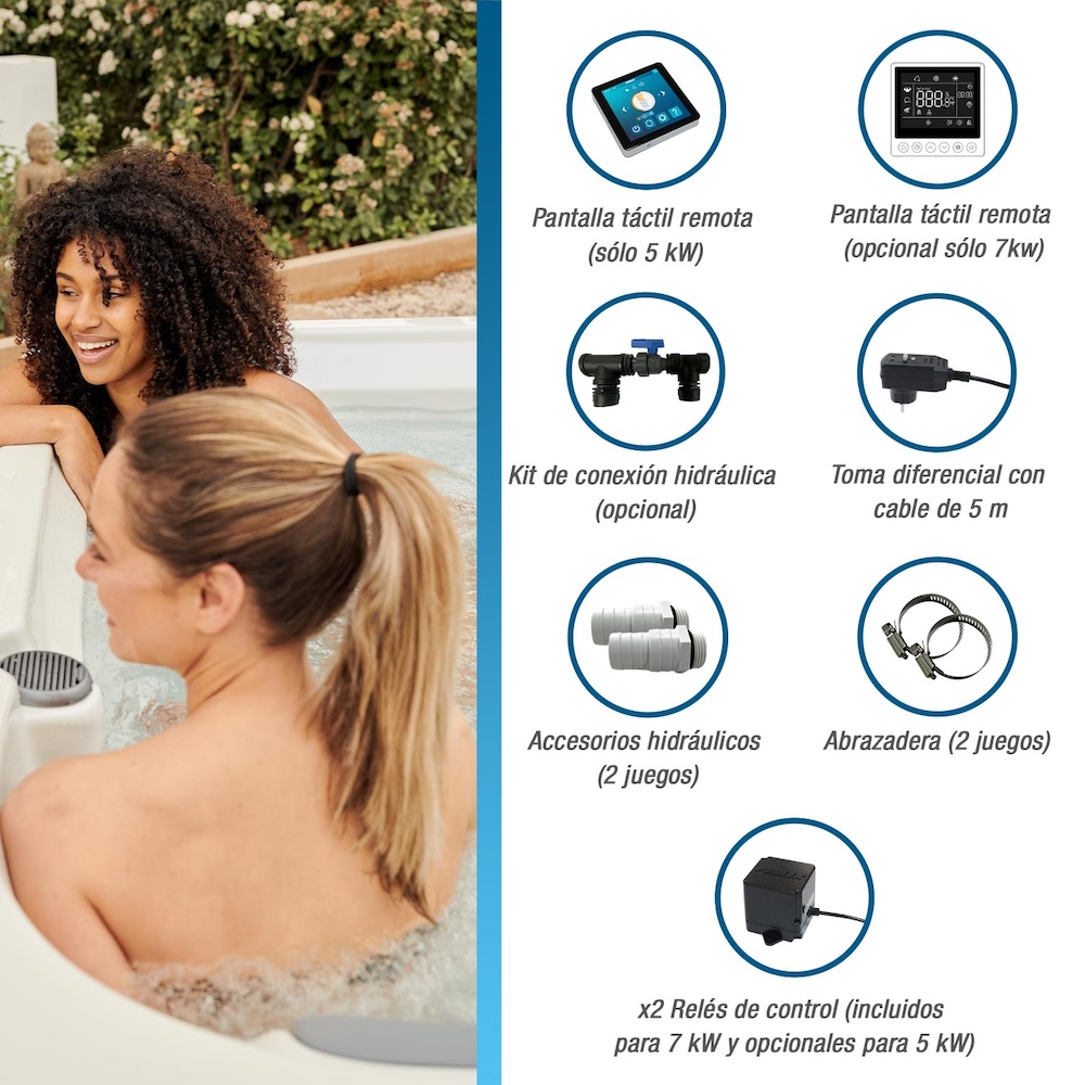 Bomba de calor Ice Spa accesorios incluidos