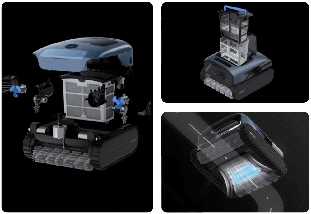 Leistung des Beatbot AquaSense Pro Poolroboters Leistung des Beatbot AquaSense Pro Poolroboters