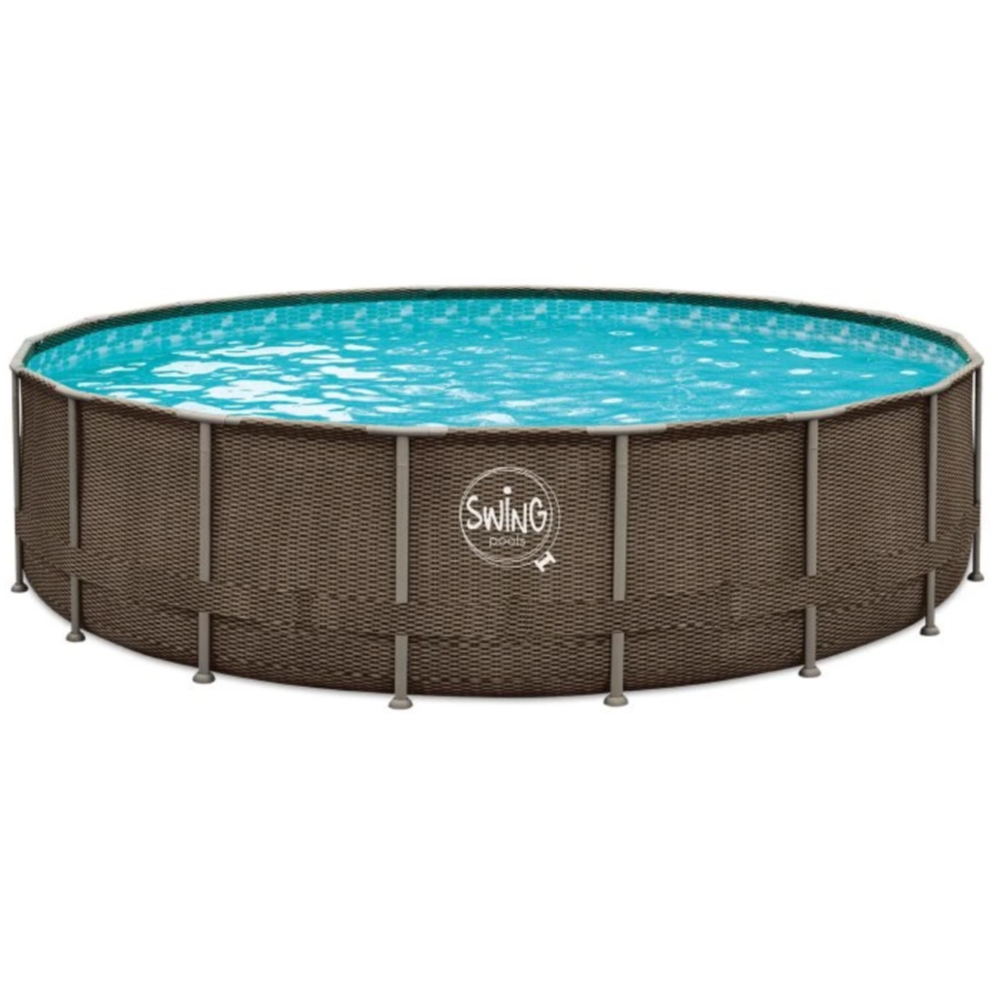 Elite Wicker Dark Pool Ø5,49 x 1,22 m ideal für Familien