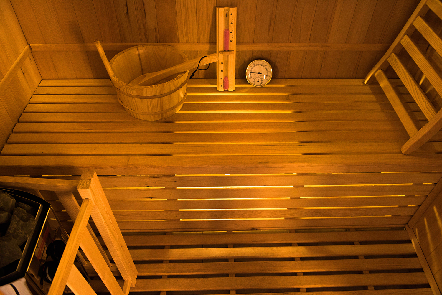 Zen Sauna Innenraum