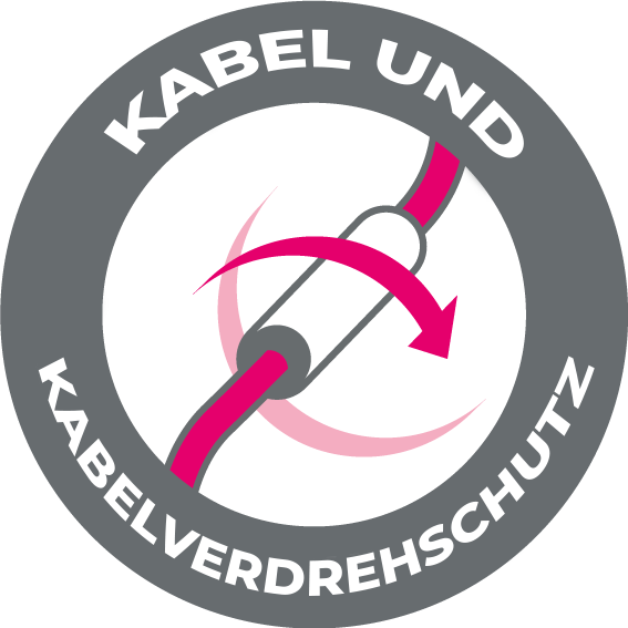 Drehbares Kabel und Kabelverdrehschutz D200