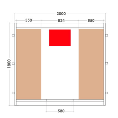 Dimensiones sauna barrel Dimensiones sauna barrel Poolstar