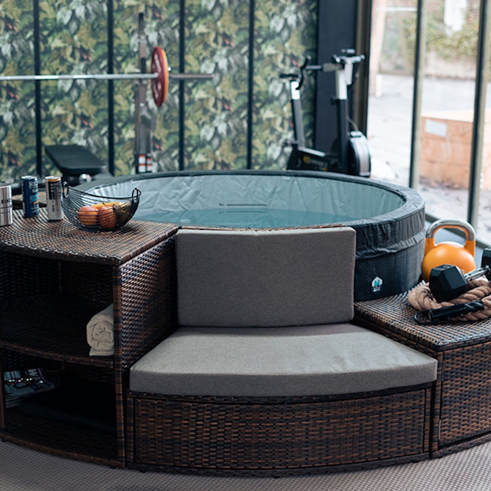 Baño de hielo inflable